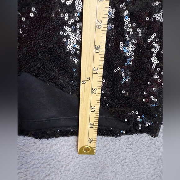 Lulus forever your girl black sequined body con dress size large preowned - Picture 5 of 8